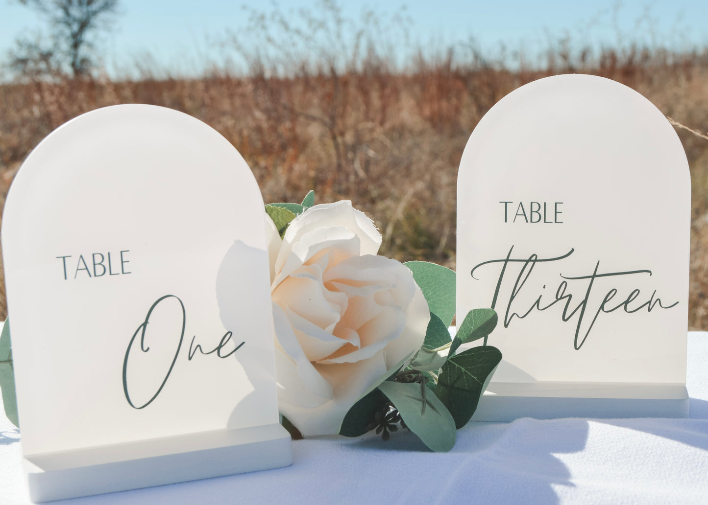 Acrylic Table Numbers