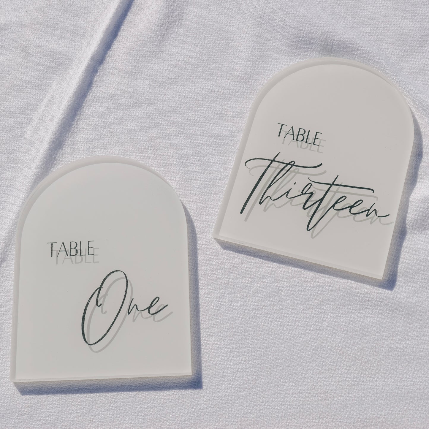 Acrylic Table Numbers